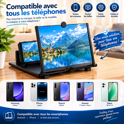 Loupe d’écran 14 pouces 3D pour smartphone – Agrandisseur  vidéos
